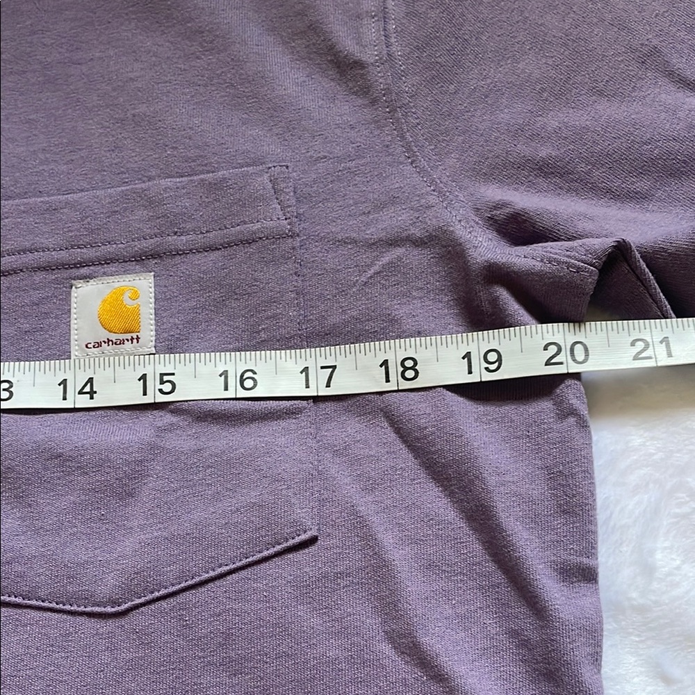 Carhartt women’s Short Sleeve Tee in Lavender - Picture 7 of 11